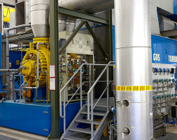 Erdgas-Verdichterstation der Thyssengas GmbH Standort Hünxe