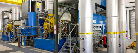 Erdgas-Verdichterstation der Thyssengas GmbH Standort Hünxe